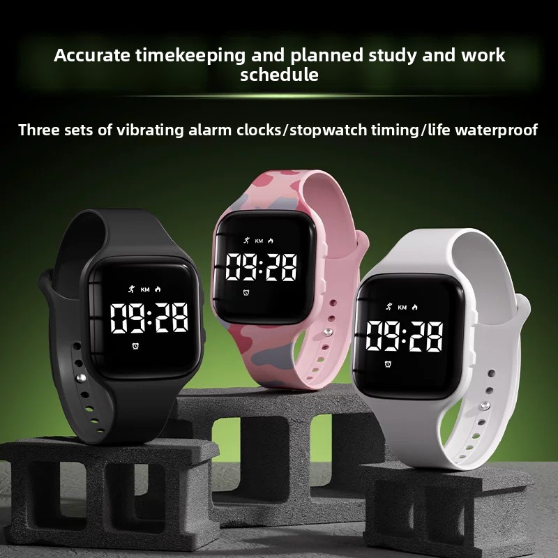Smartwatch Watches For Kids - Kids LED Digital Silent Vibrate Alarm