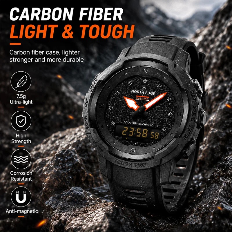 NORTH EDGE MARS PRO Outdoor Wa - Altimeter Compass Watch recension och pris