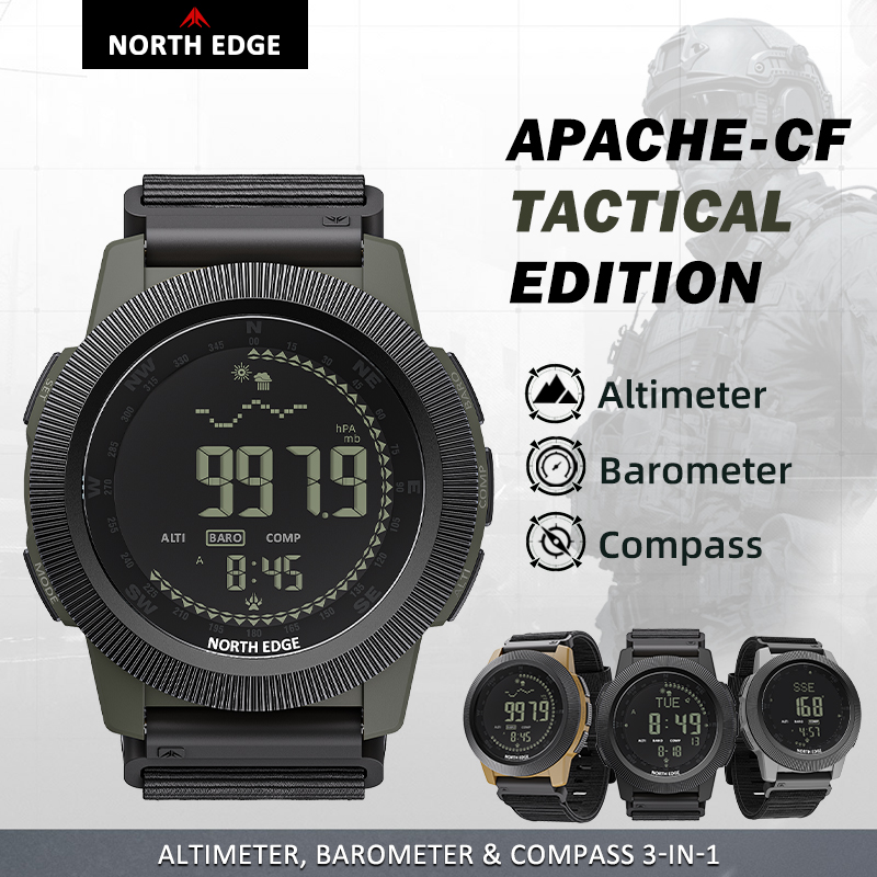 NORTH EDGE APACHE-CF Men Digit - Altimeter Compass Watch recension och pris