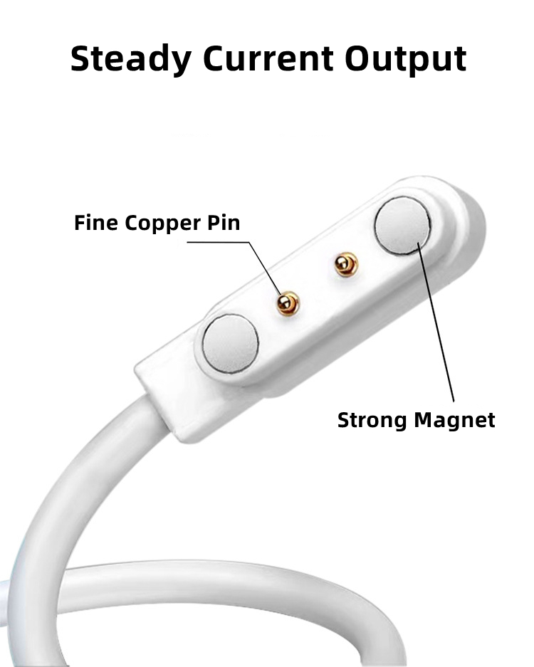 White Magnetic Charging Cable  - Smartwatch Watches For Kids recension och pris