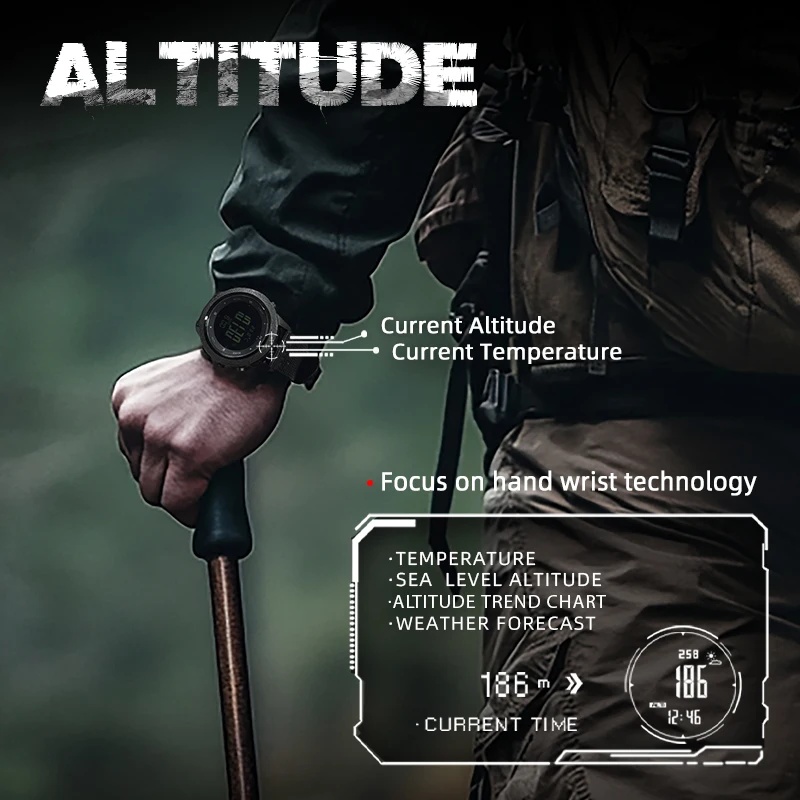 NORTH EDGE APACHE-46 Men Digit - Altimeter Compass Watch recension och pris