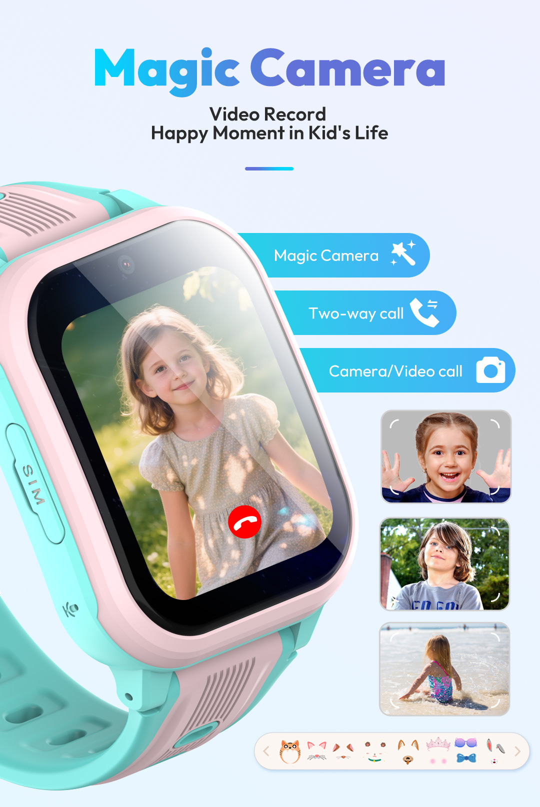 KT41 Smart Watch - 4G Phone Ch - Smartwatch Watches For Kids With Gps recension och pris