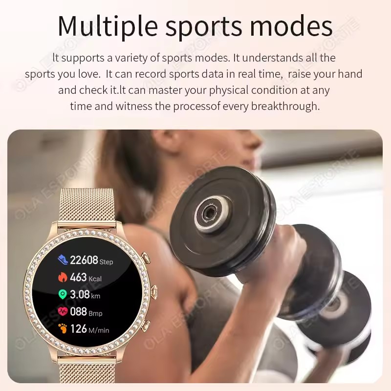 Elegant Ladies' Smartwatch Blu - Smartwatch Watches Price recension och pris